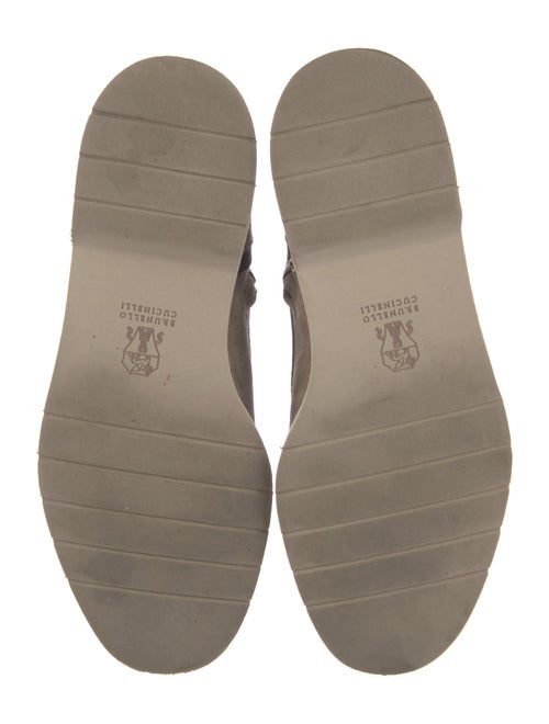 Brunello Cucinelli Suede Combat Boots