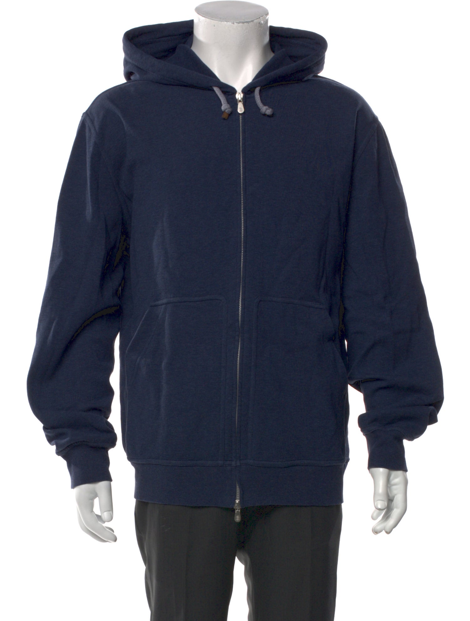 Brunello Cucinelli V-Neck Long Sleeve Hoodie