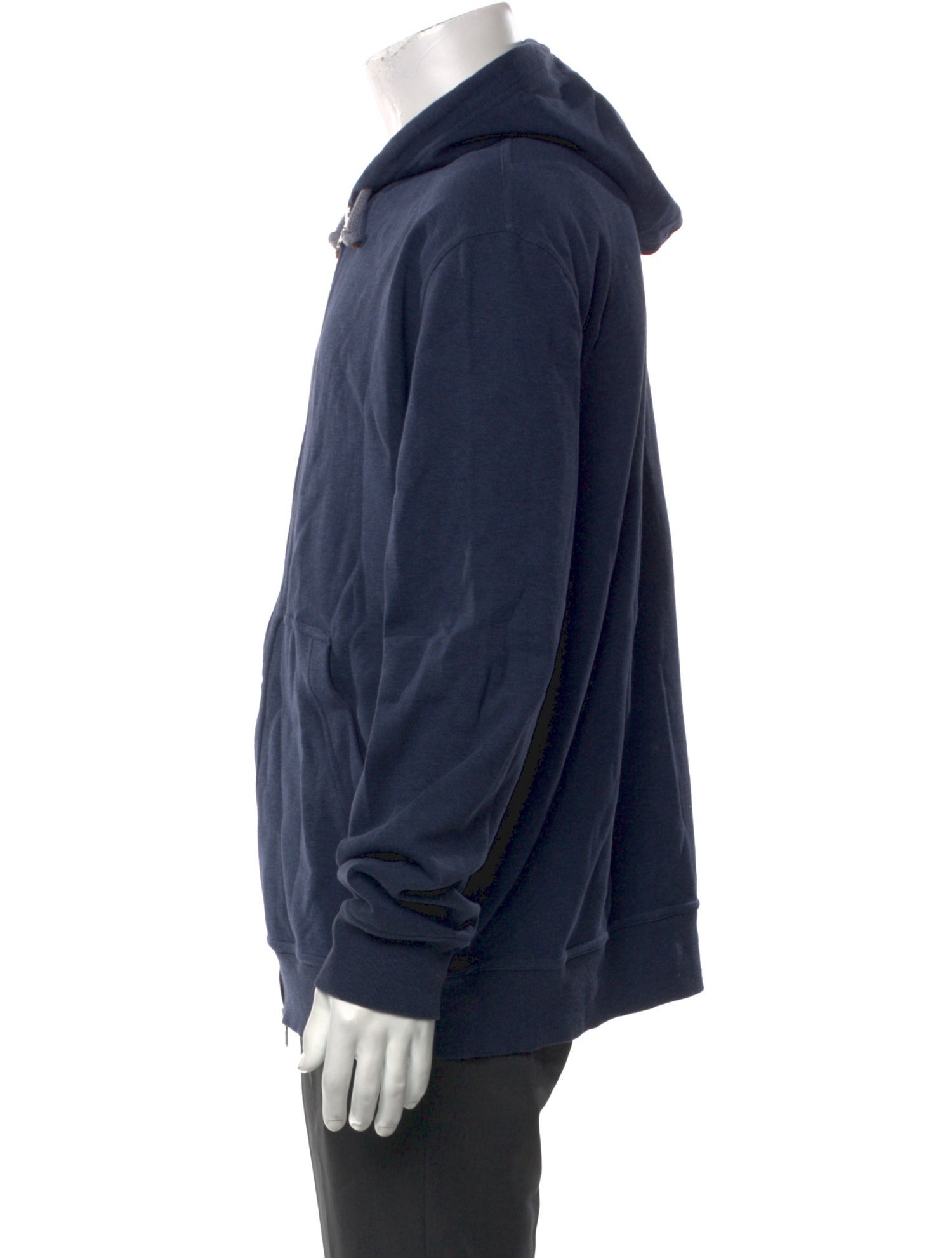 Brunello Cucinelli V-Neck Long Sleeve Hoodie