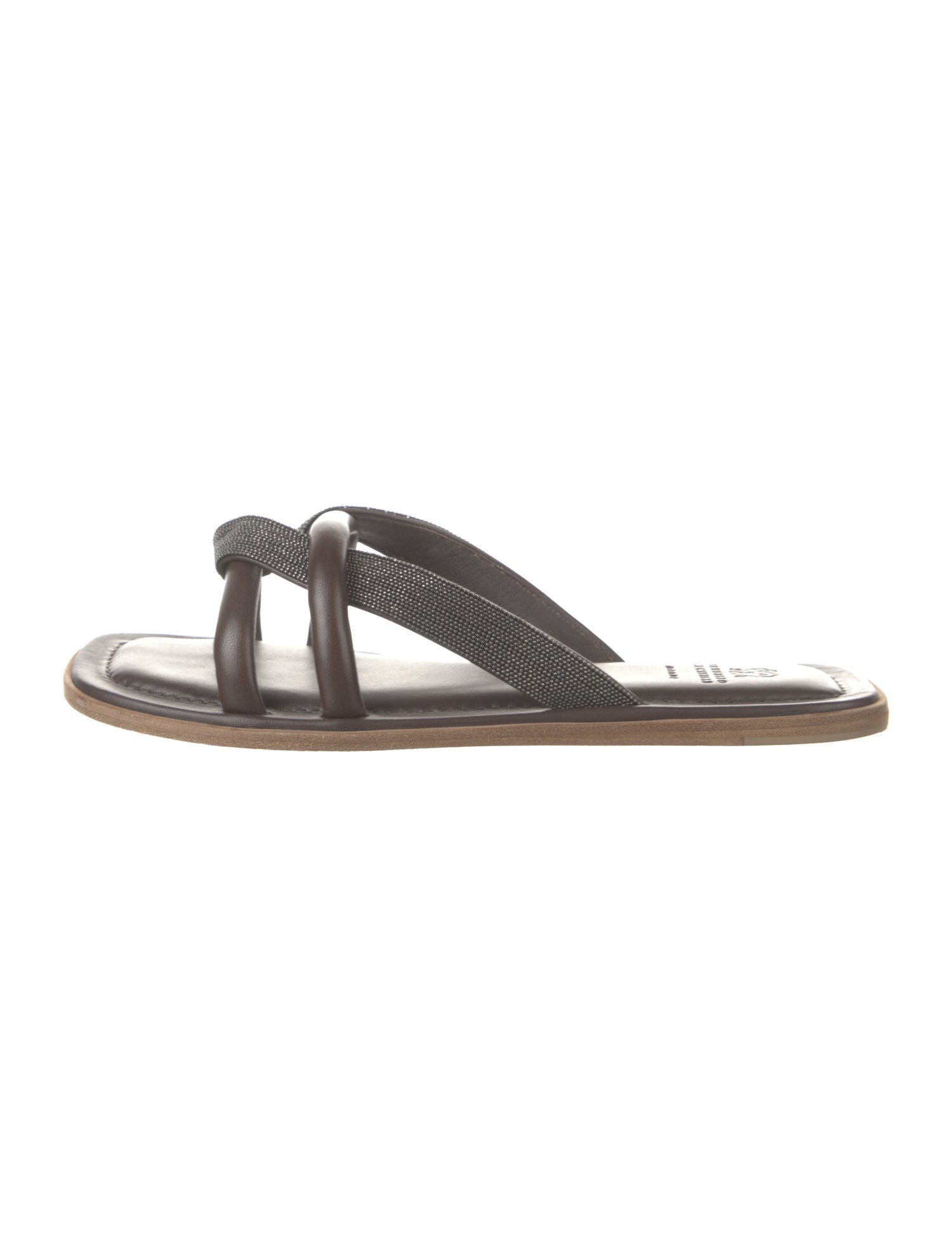 Brunello Cucinelli Leather Slides