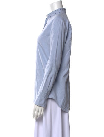 Brunello Cucinelli Long Sleeve Button-Up Top