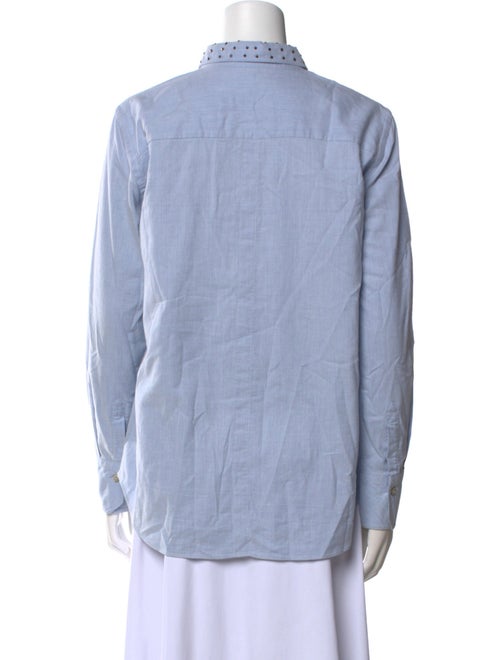 Brunello Cucinelli Long Sleeve Button-Up Top