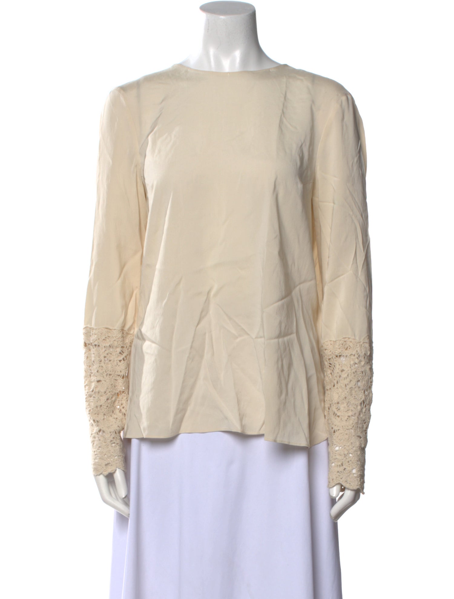 Brunello Cucinelli Silk Bateau Neckline Blouse