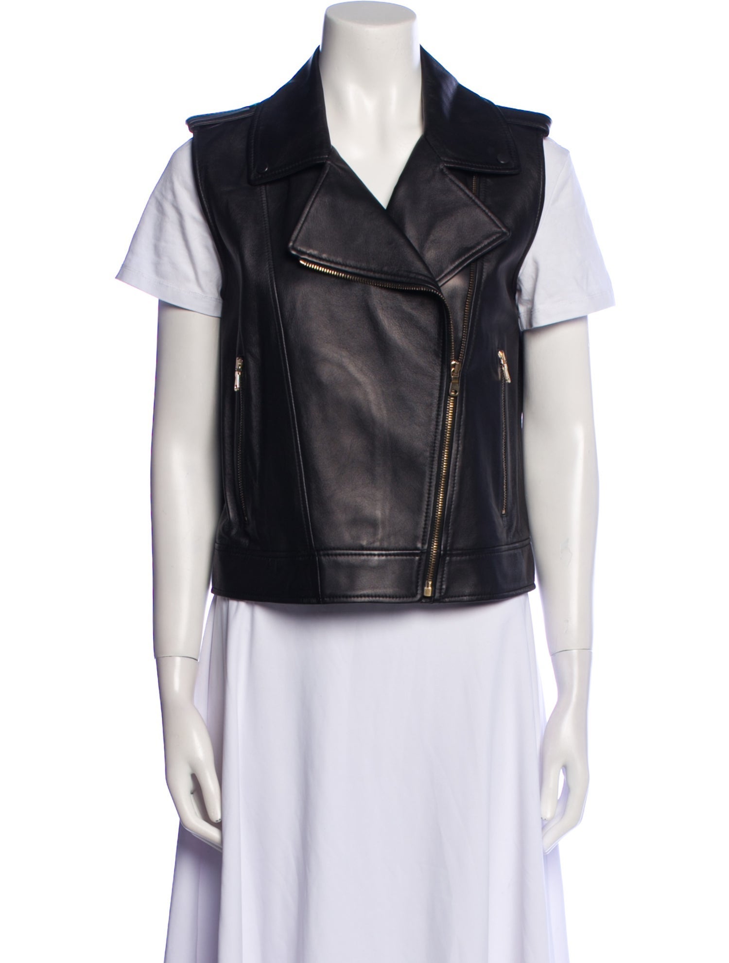 Brunello Cucinelli Leather Biker Jacket