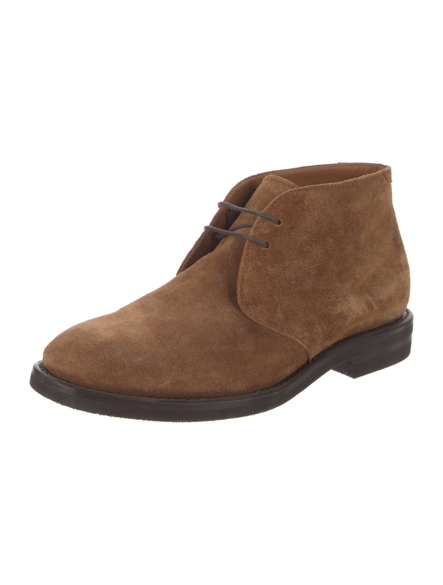 Brunello Cucinelli Suede Lace-Up Boots
