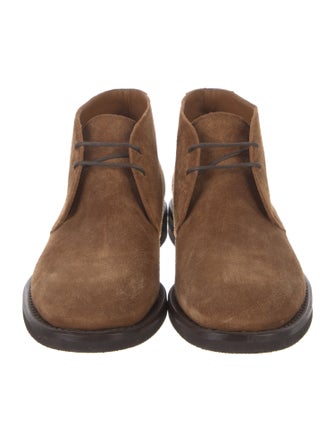 Brunello Cucinelli Suede Lace-Up Boots