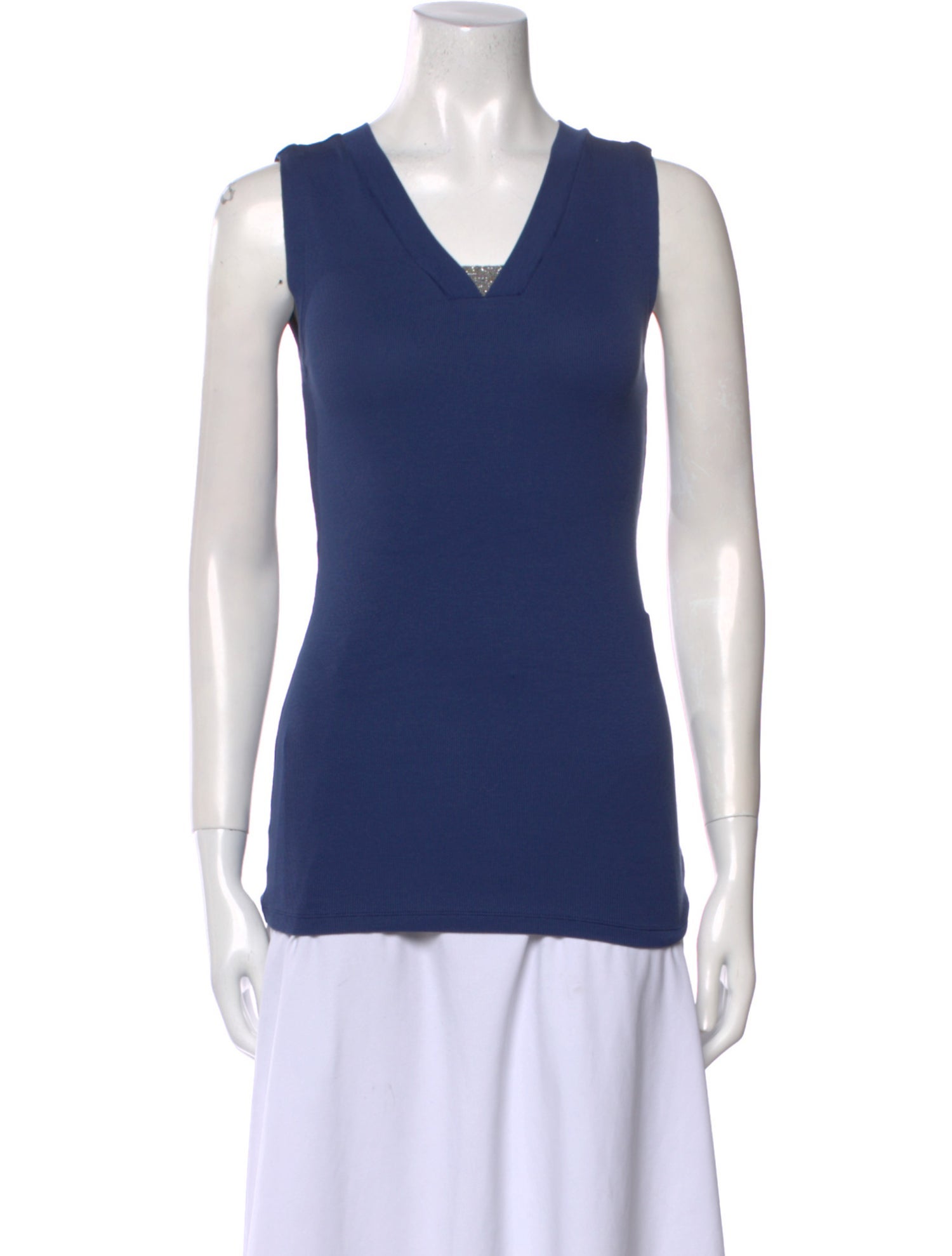 Brunello Cucinelli V-Neck Sleeveless Top