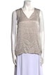 Brunello Cucinelli Silk V-Neck Top