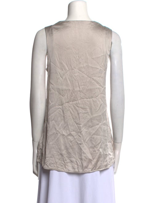 Brunello Cucinelli Silk V-Neck Top