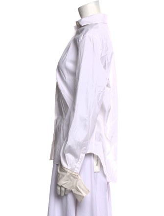 Brunello Cucinelli Long Sleeve Button-Up Top