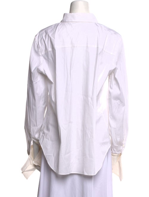 Brunello Cucinelli Long Sleeve Button-Up Top