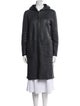 Brunello Cucinelli Leather Faux Fur Coat