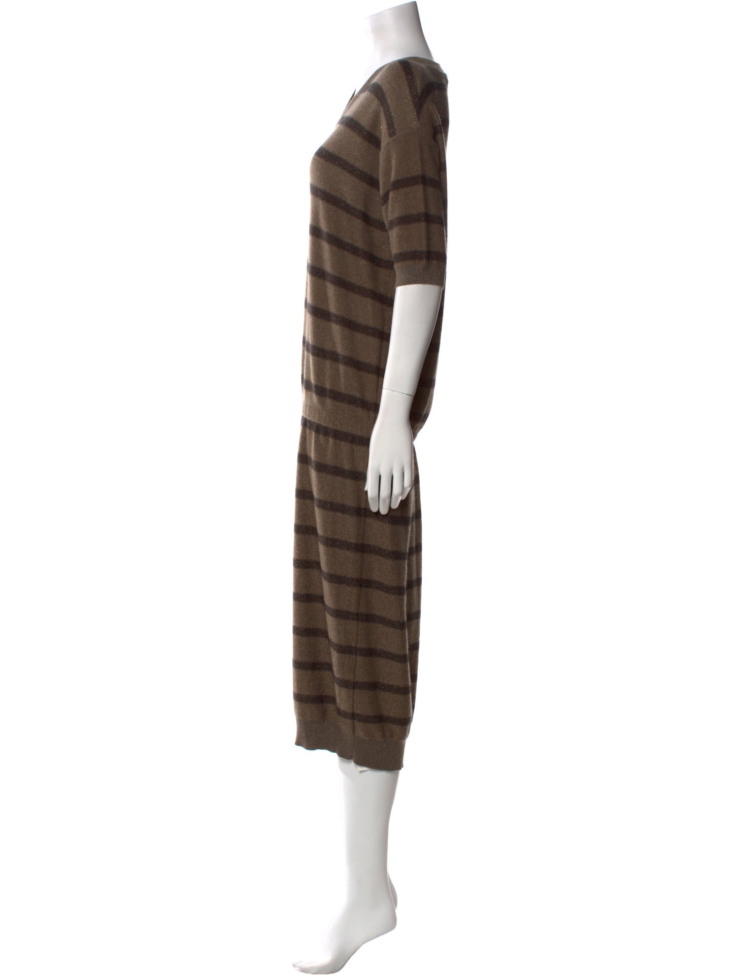 Brunello Cucinelli Cashmere Midi Length Dress w/ Tags