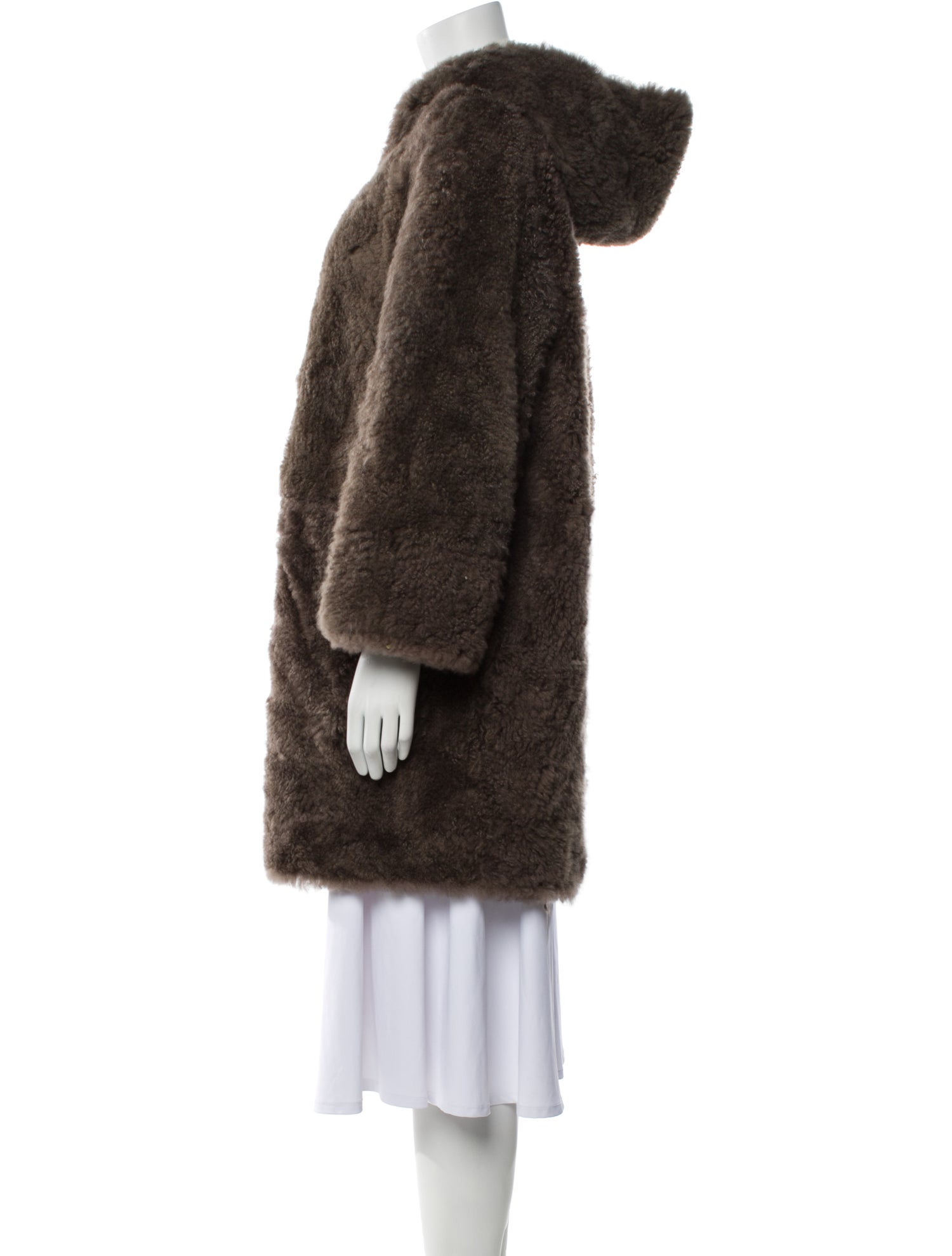 Brunello Cucinelli Leather Faux Fur Coat w/ Tags