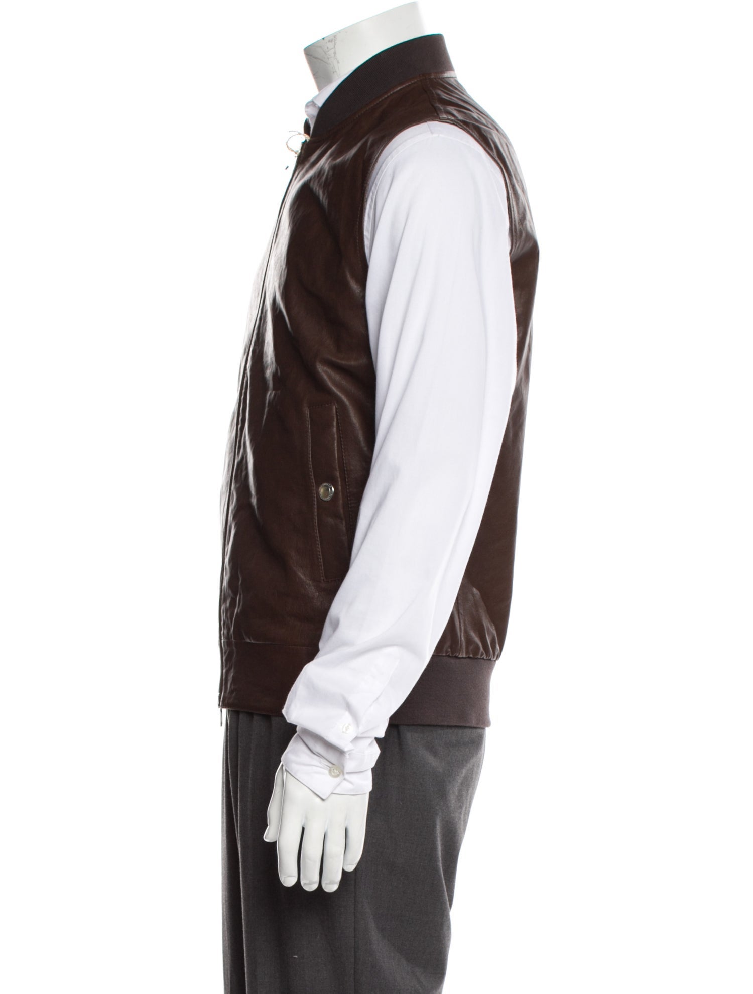 Brunello Cucinelli Leather Vest w/ Tags