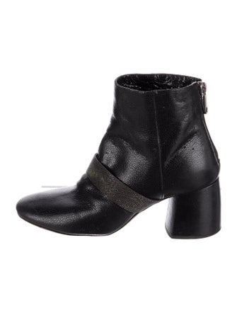 Brunello Cucinelli Monili Leather Boots