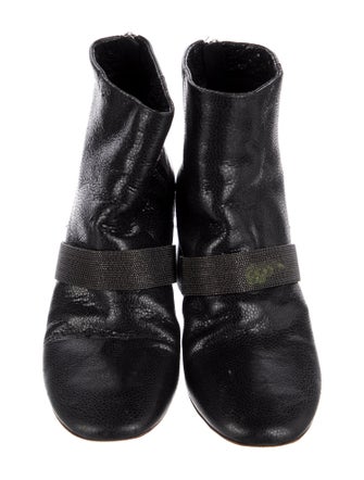 Brunello Cucinelli Monili Leather Boots