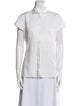 Brunello Cucinelli Short Sleeve Button-Up Top