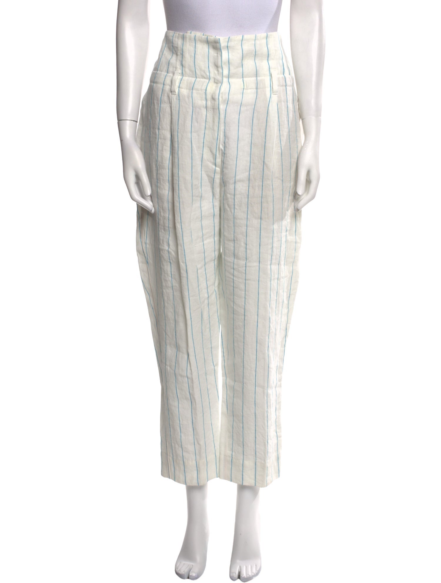 Brunello Cucinelli Linen Straight Leg Pants