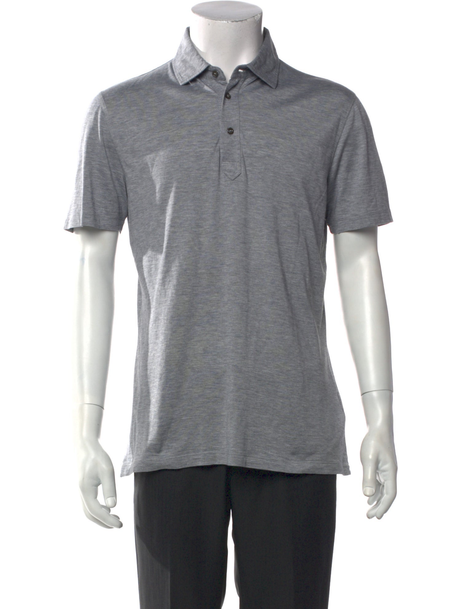 Brunello Cucinelli Monili Collar Polo Shirt