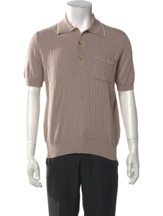 Brunello Cucinelli Collar Short Sleeve Polo Shirt