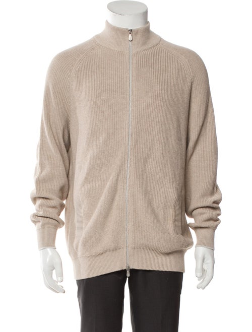 Brunello Cucinelli Mock Neck Long Sleeve Cardigan