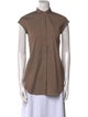 Brunello Cucinelli Short Sleeve Button-Up Top