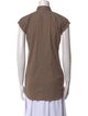 Brunello Cucinelli Short Sleeve Button-Up Top