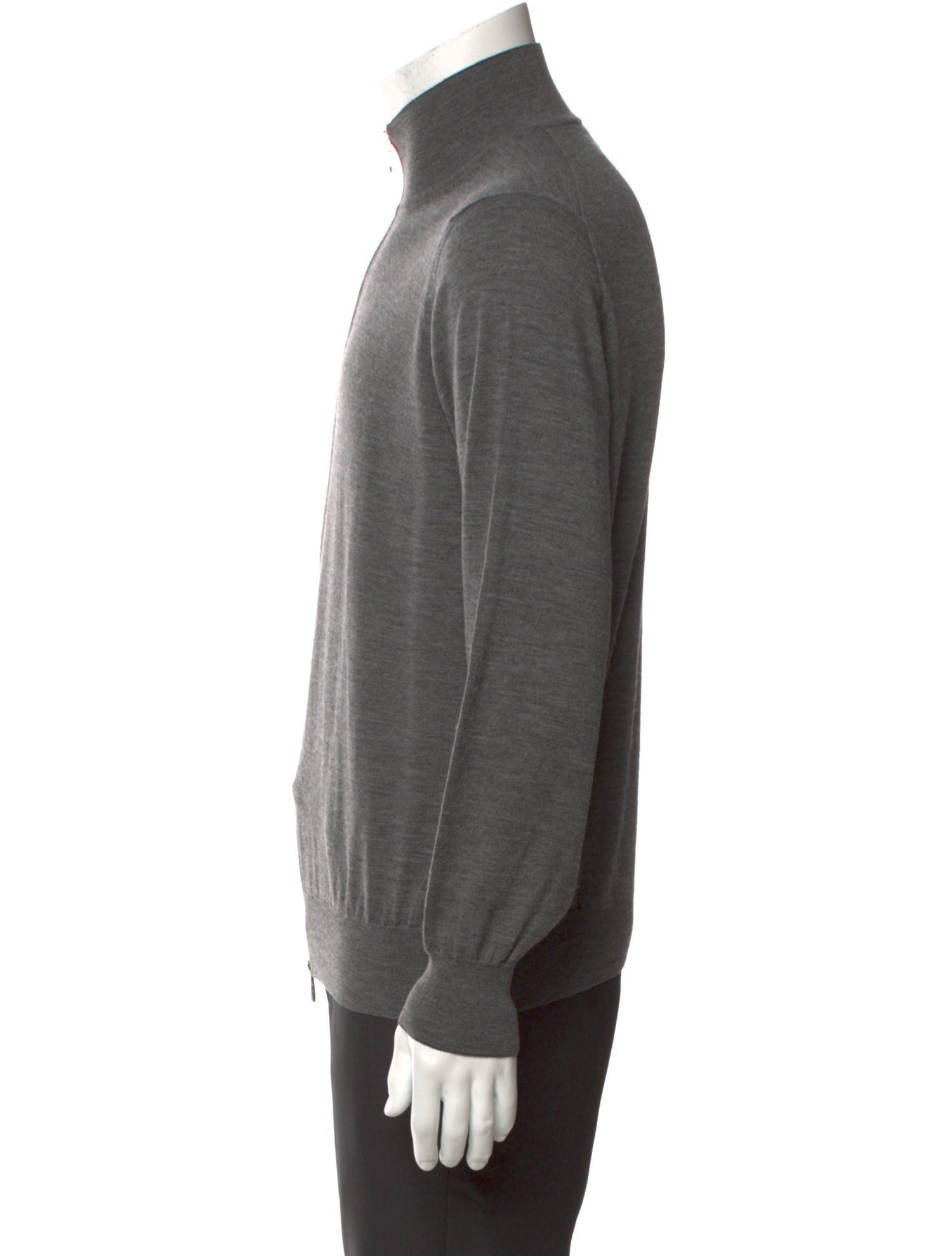Brunello Cucinelli Wool Mock Neck Cardigan