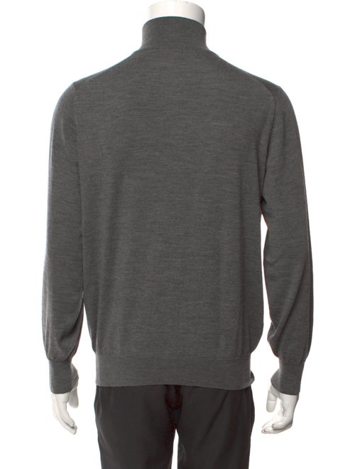 Brunello Cucinelli Wool Mock Neck Cardigan