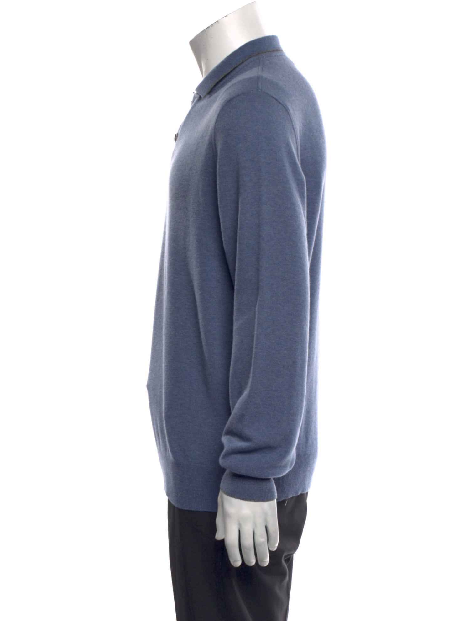 Brunello Cucinelli Cashmere Mock Neck Polo Sweater
