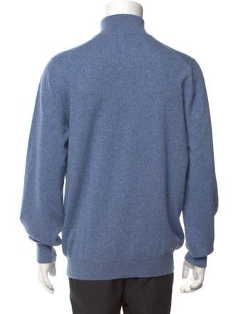 Brunello Cucinelli Cashmere Mock Neck Polo Sweater