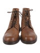 Brunello Cucinelli Leather Lace-Up Boots