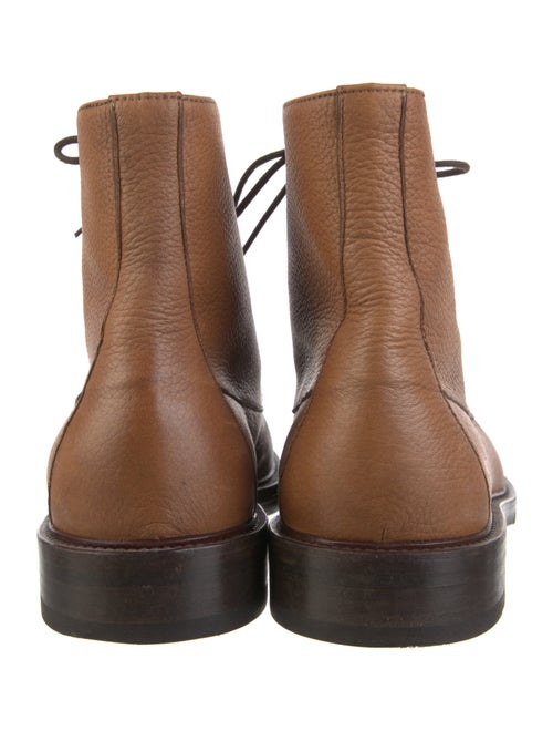 Brunello Cucinelli Leather Lace-Up Boots