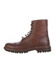 Brunello Cucinelli Leather Combat Boots