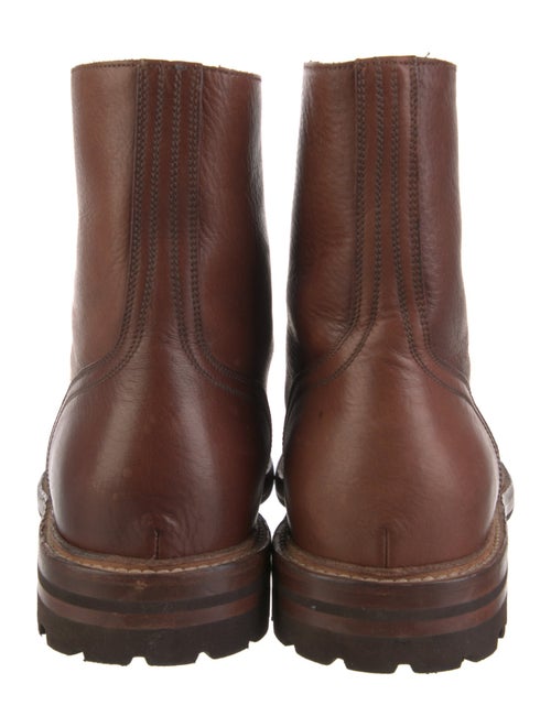 Brunello Cucinelli Leather Combat Boots