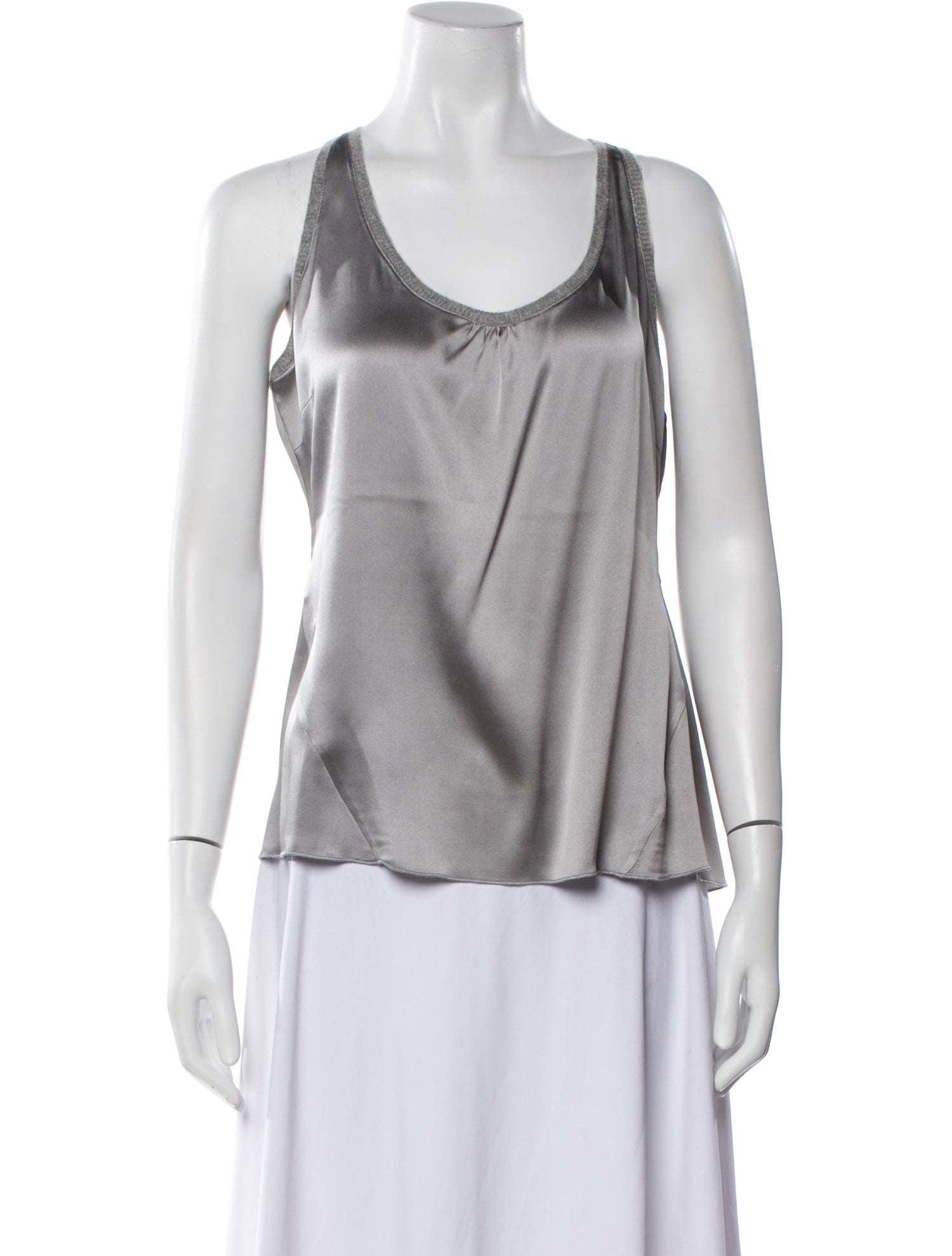 Brunello Cucinelli Cashmere Scoop Neck Top