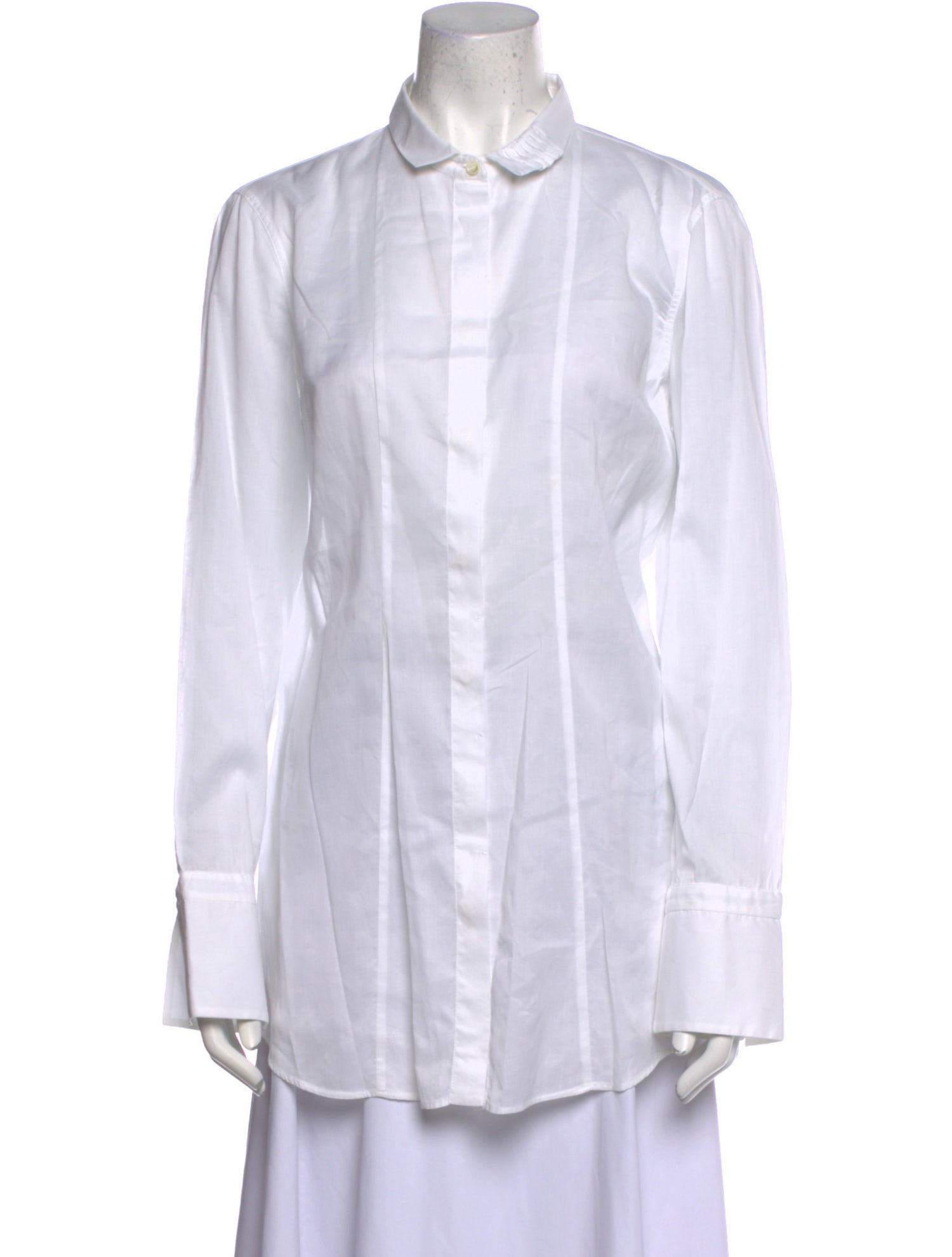 Brunello Cucinelli Long Sleeve Button-Up Top