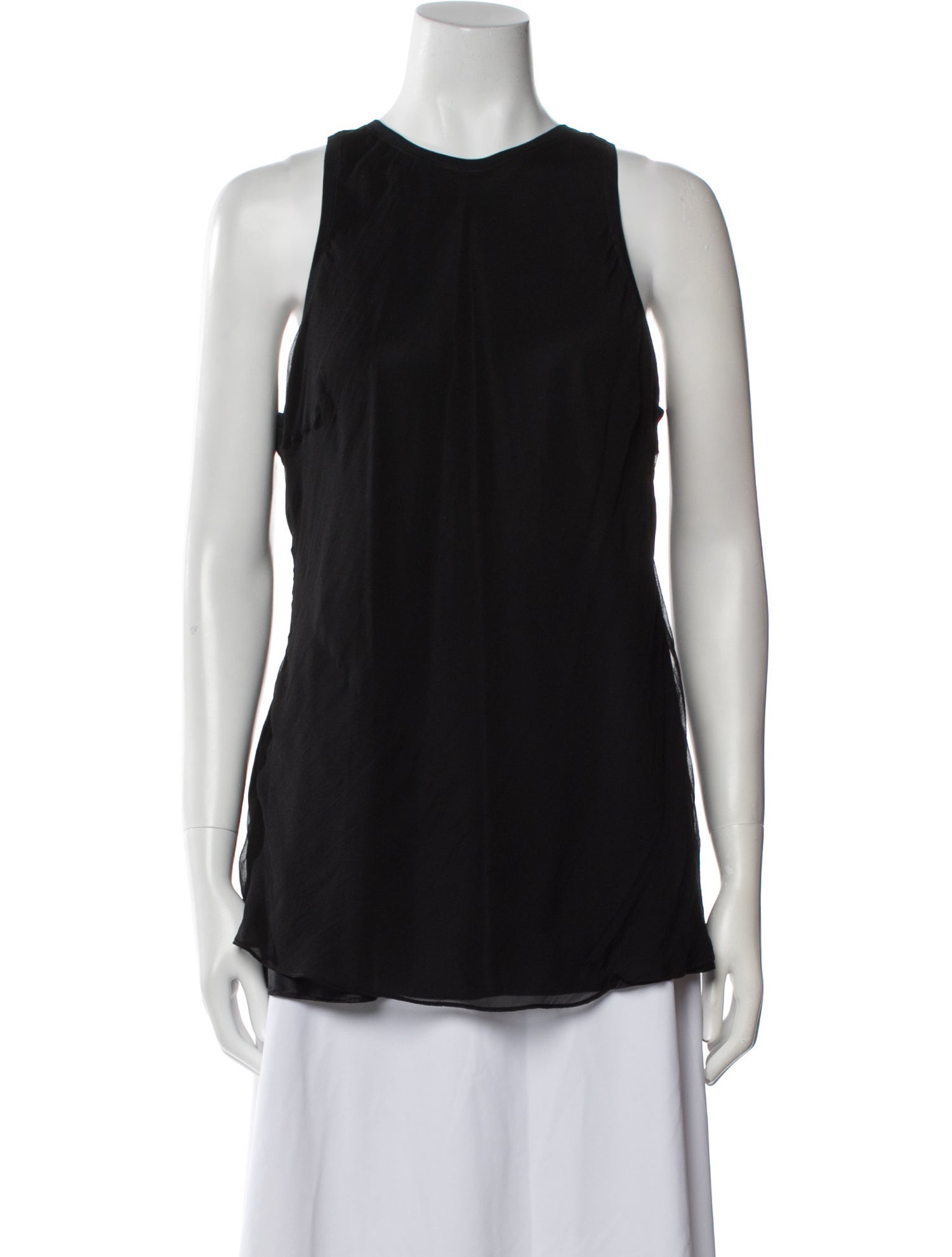Brunello Cucinelli Crew Neck Sleeveless Top