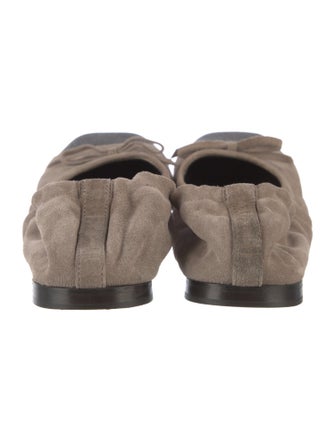 Brunello Cucinelli Monili Suede Ballet Flats