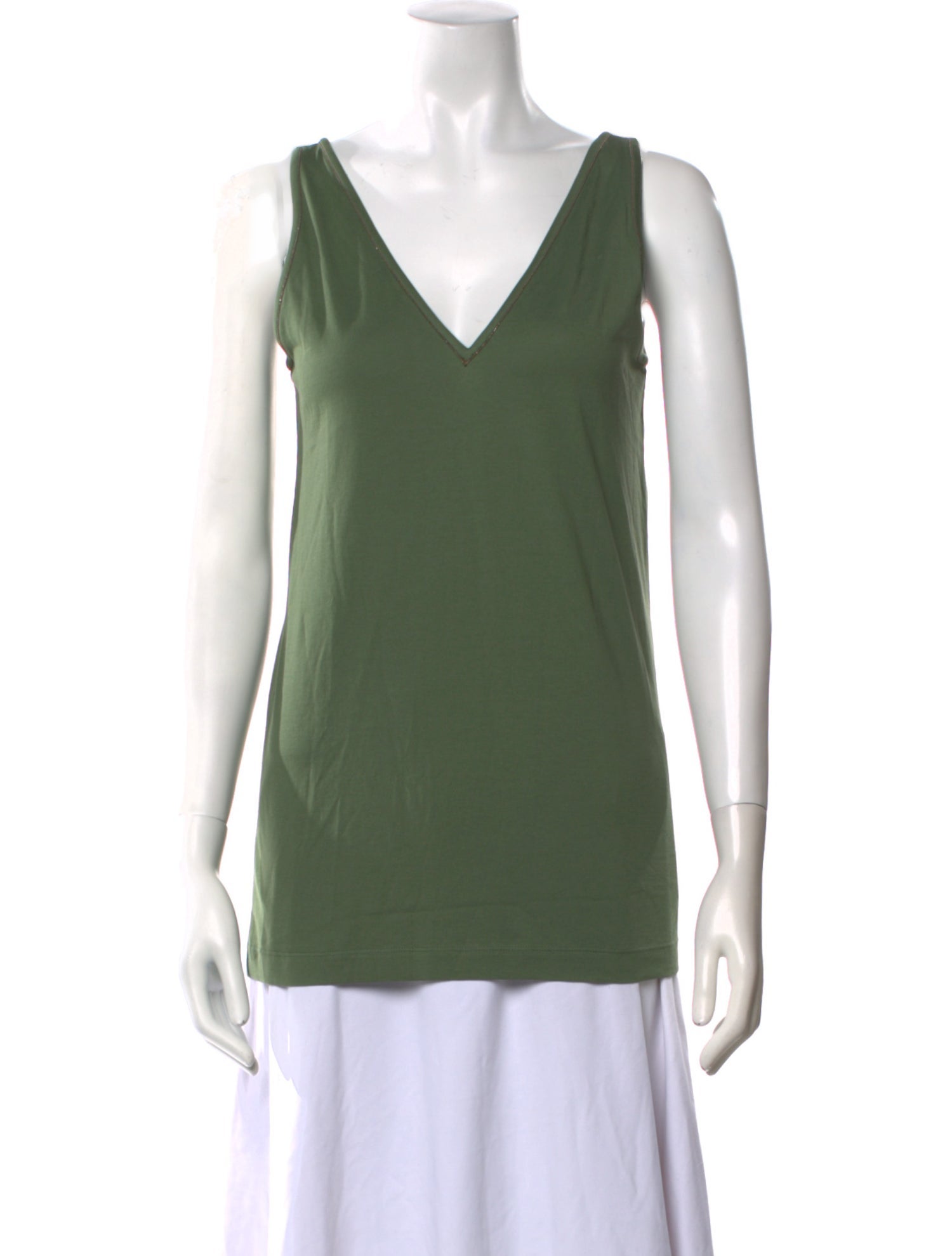 Brunello Cucinelli V-Neck Sleeveless Top