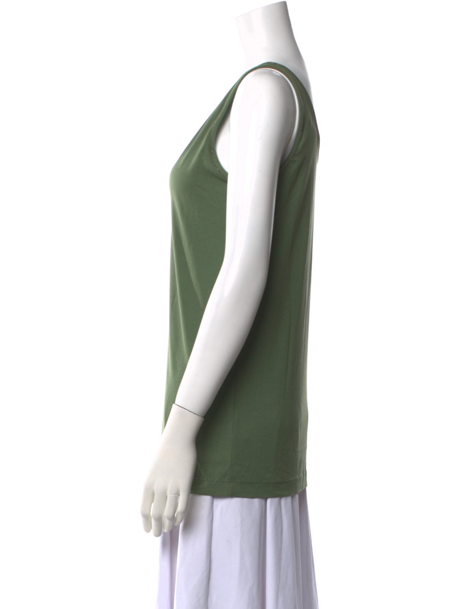 Brunello Cucinelli V-Neck Sleeveless Top