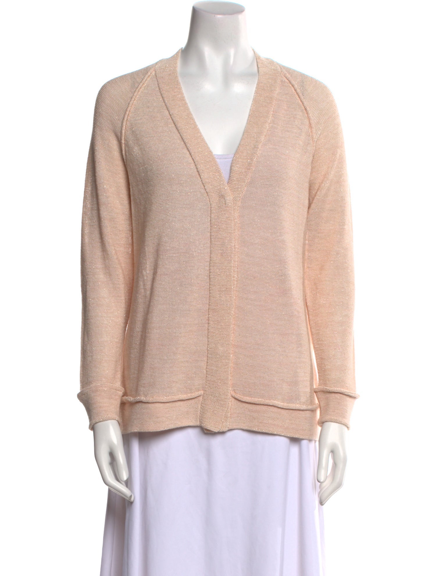 Brunello Cucinelli Linen V-Neck Sweater