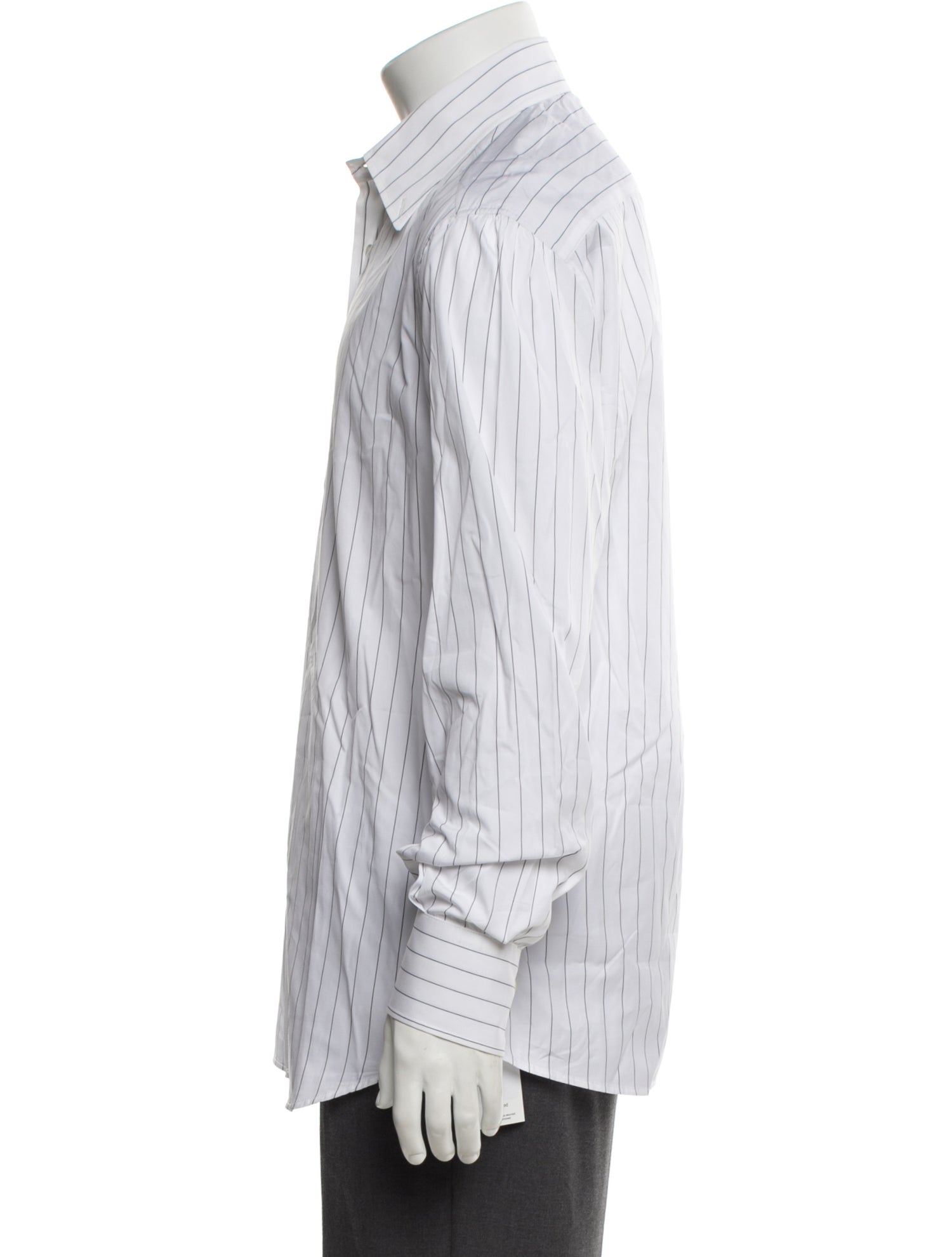 Brunello Cucinelli Striped Long Sleeve Dress Shirt