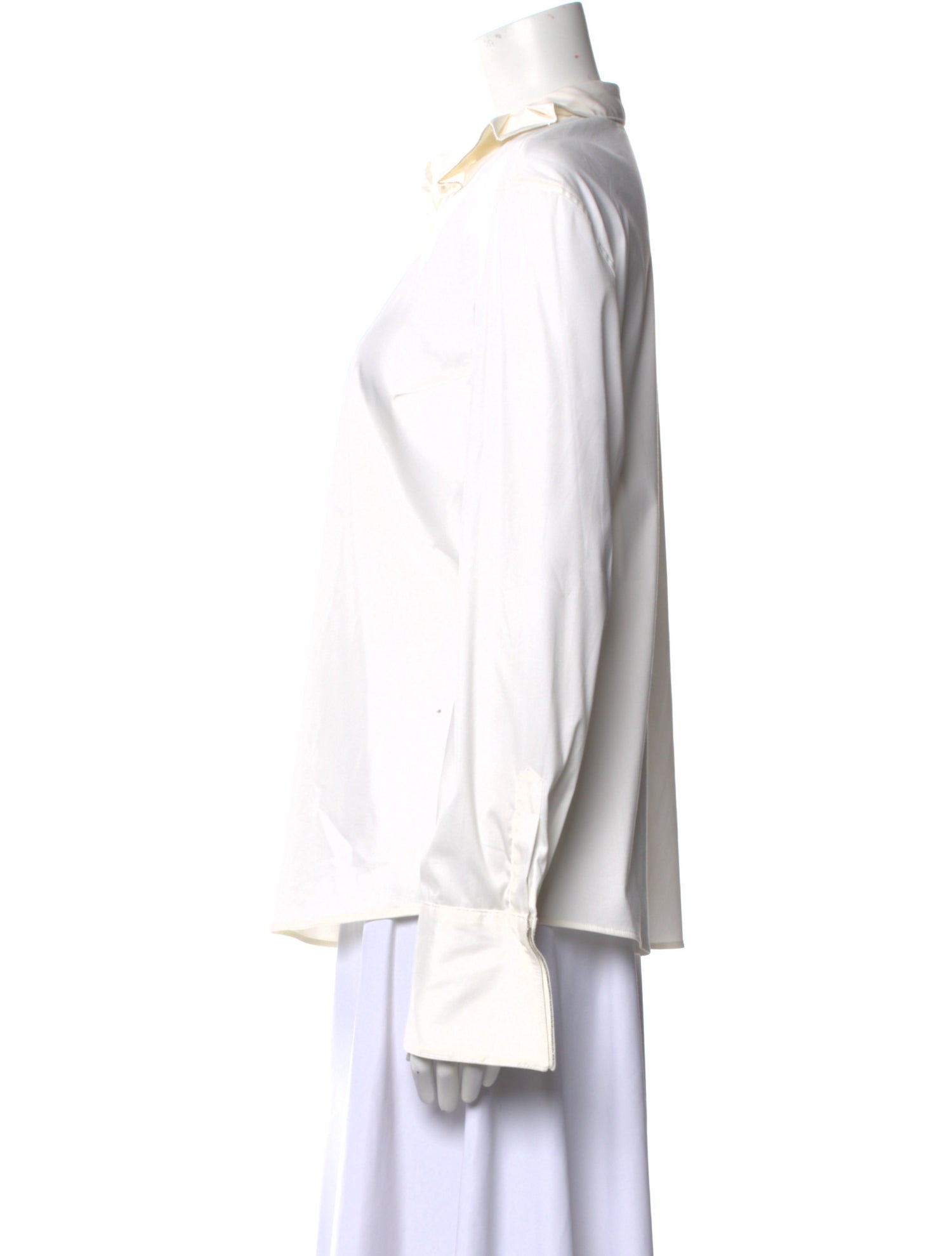 Brunello Cucinelli Long Sleeve Button-Up Top