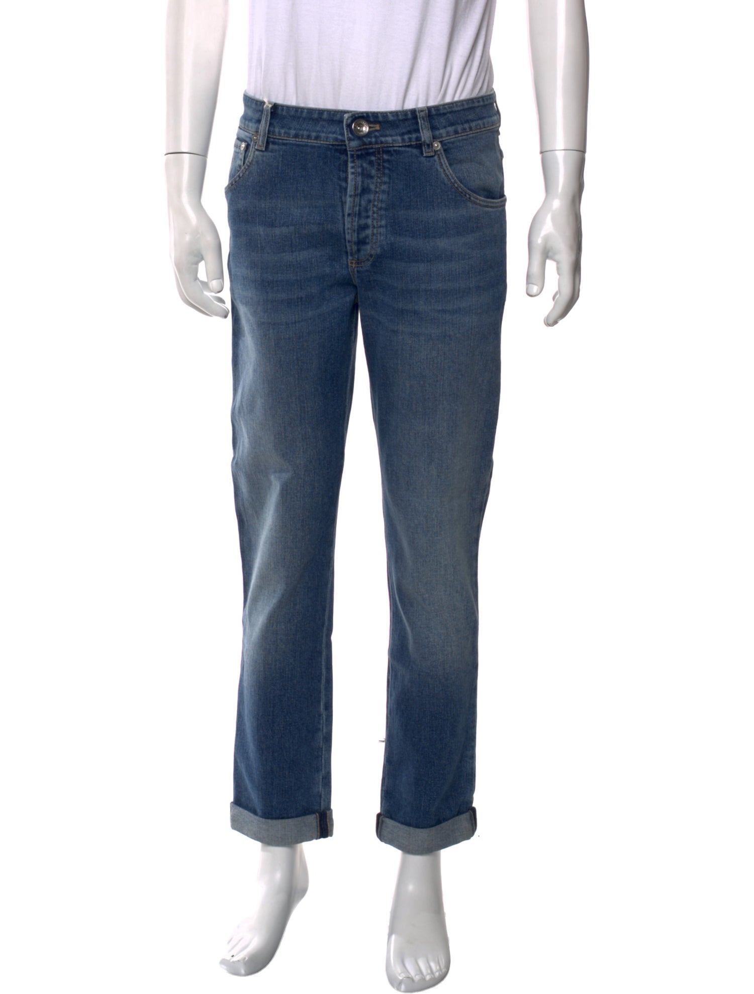 Brunello Cucinelli Straight-Leg Jeans w/ Tags