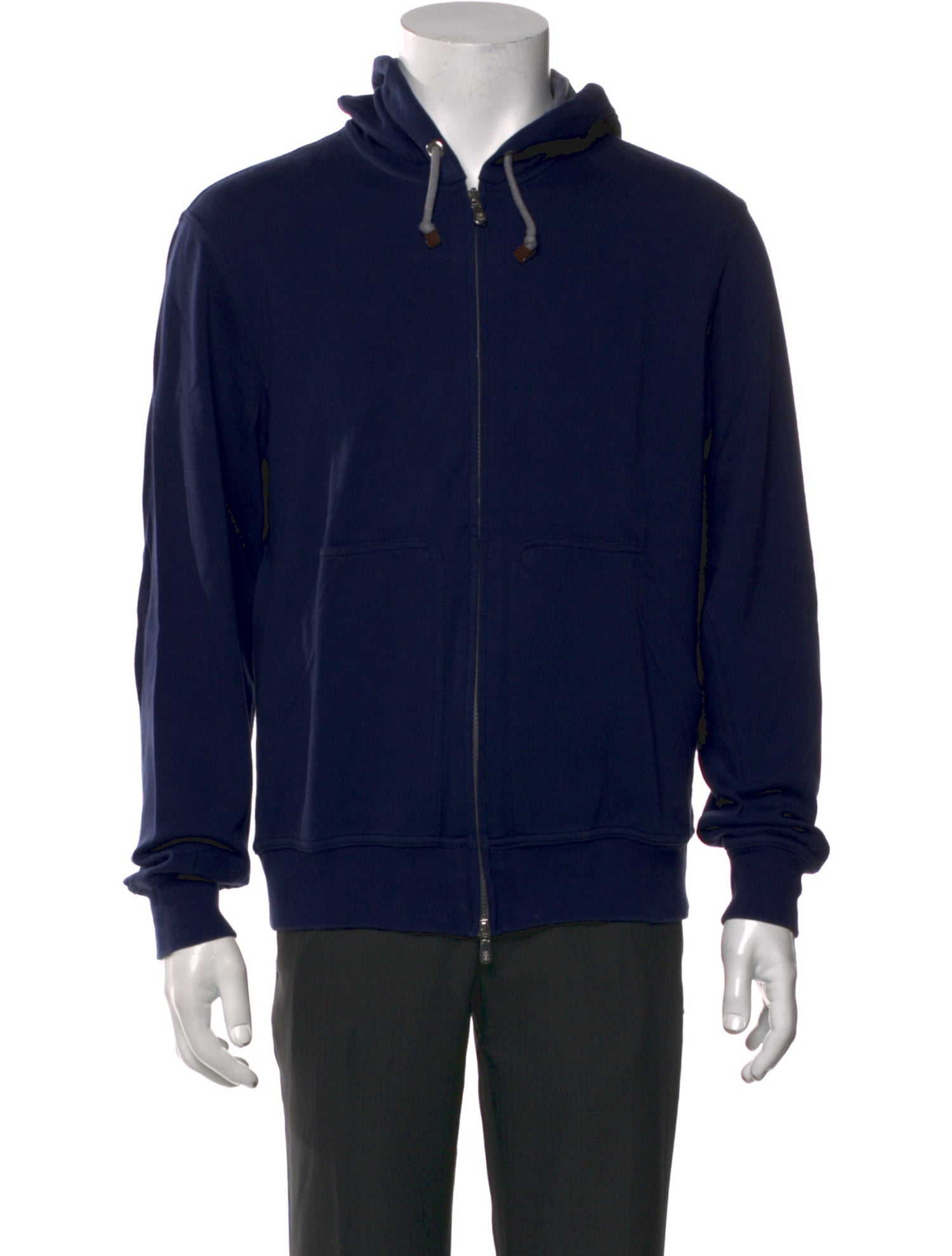 Brunello Cucinelli V-Neck Long Sleeve Hoodie