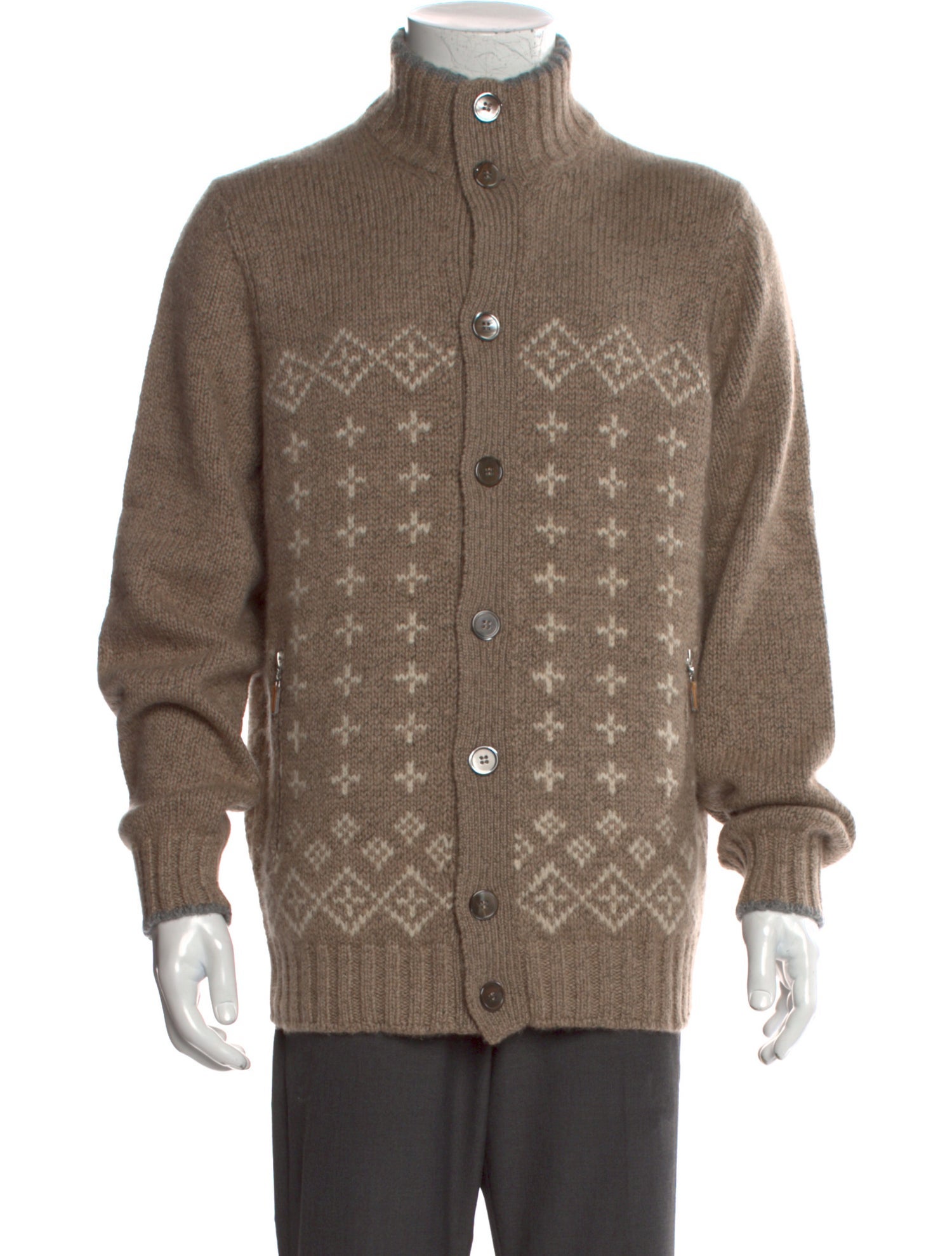 Brunello Cucinelli Cashmere Printed Cardigan