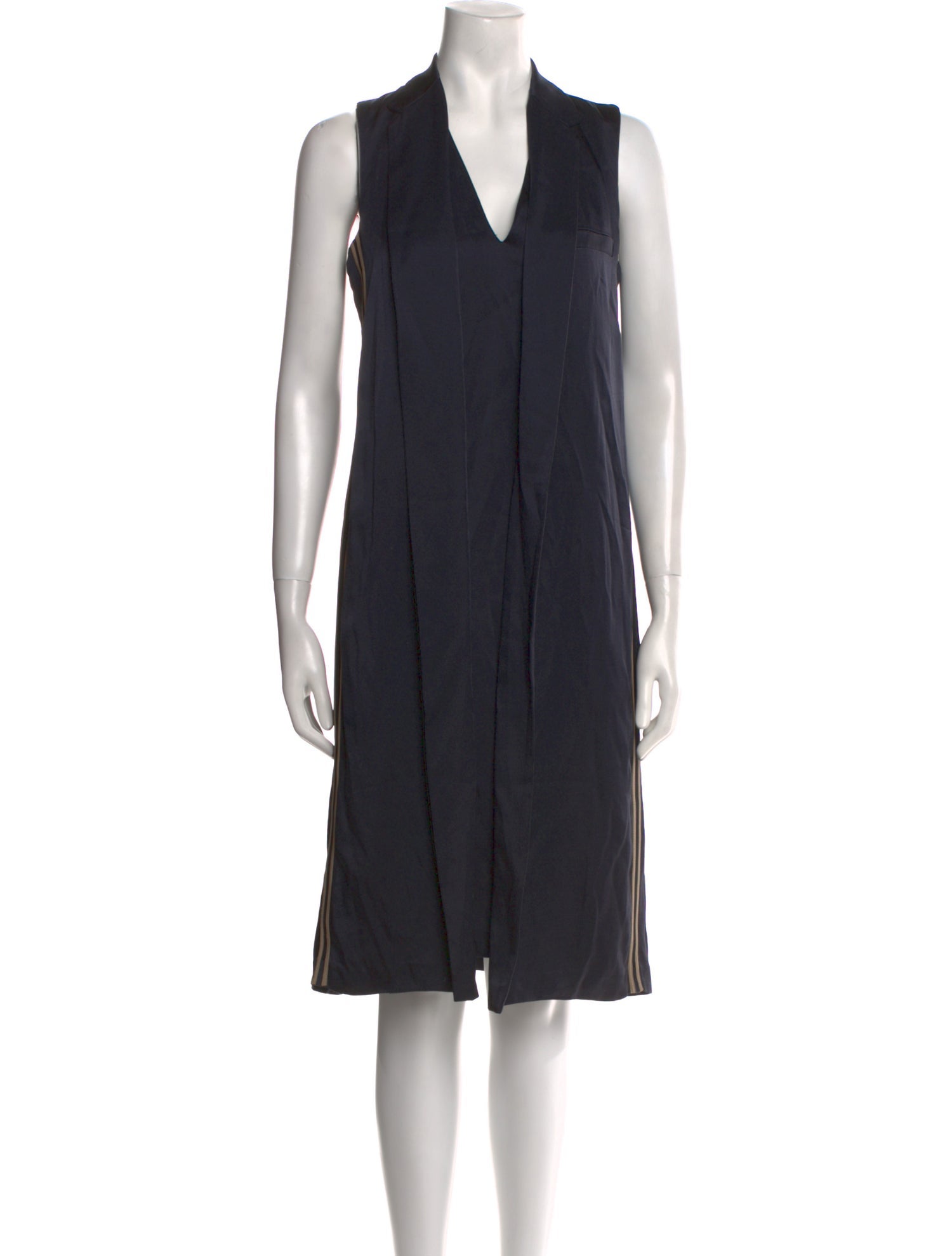 Brunello Cucinelli V-Neck Midi Length Dress