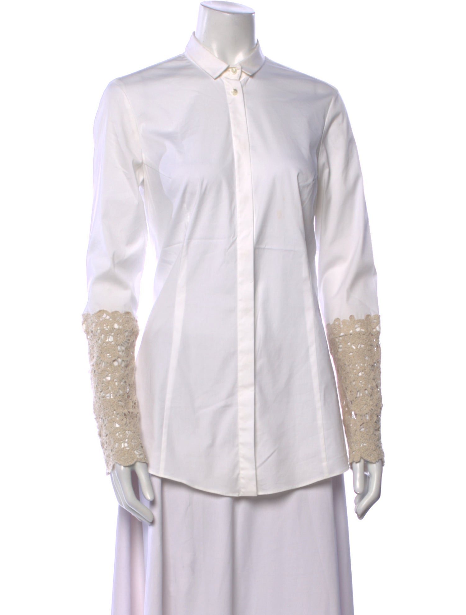 Brunello Cucinelli Long Sleeve Button-Up Top